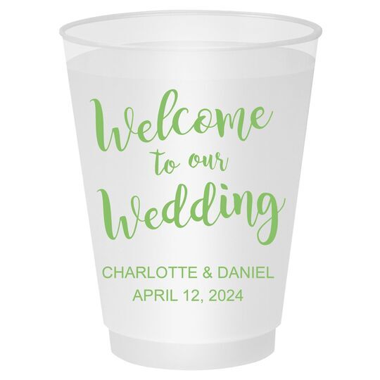 Welcome to our Wedding Shatterproof Cups